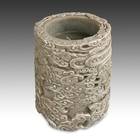 Cloud Pillar Candle | Grey Pearl - Sandalwood