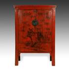 Cabinet with 2 Doors & Bamboo Motif