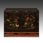 Cabinet with 2 Doors, Bird & Floral Motifs