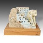 Temple Fragment with Feline Motif, Based