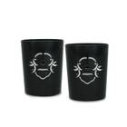Ayers Skull & Crossbone DOF Glass, Set of 2